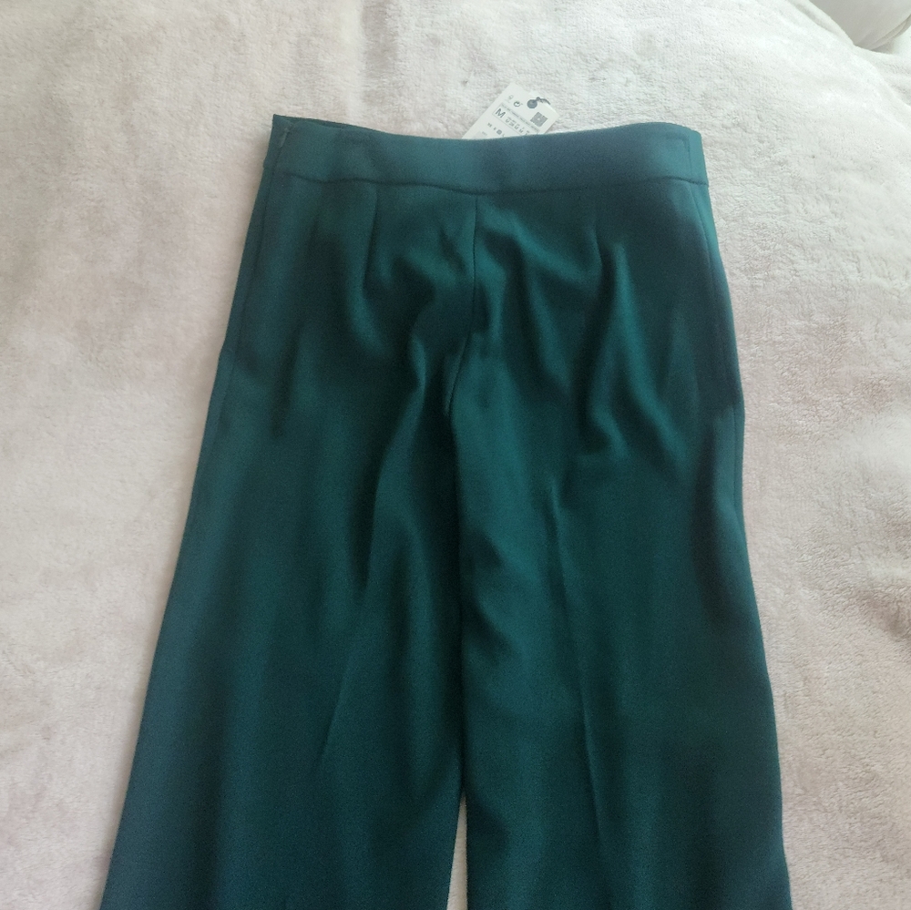Zara flowy pants green sizes M, last one BNWT - Picture 4 of 10